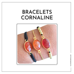 Bracelet lithotherapie Cornaline
