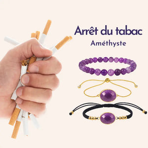 bracelet arret du tabac en amethyste