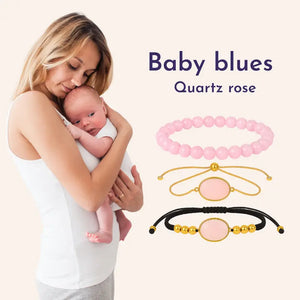 bracelet baby blues quartz rose