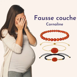 bracelet fausse couche cornaline