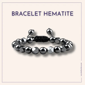 Bracelet Hématite - Protection, Vitalité, Sérénité L'Atelier d'Eva