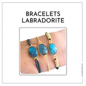 Bracelet Labradorite Naturelle - Protection, Bien-Être, Réconfort