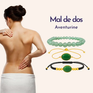 bracelet aventurine mal de dos