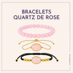 Bracelet Quartz Rose - Amour, Tendresse, Paix Intérieure L' Atelier d'Eva