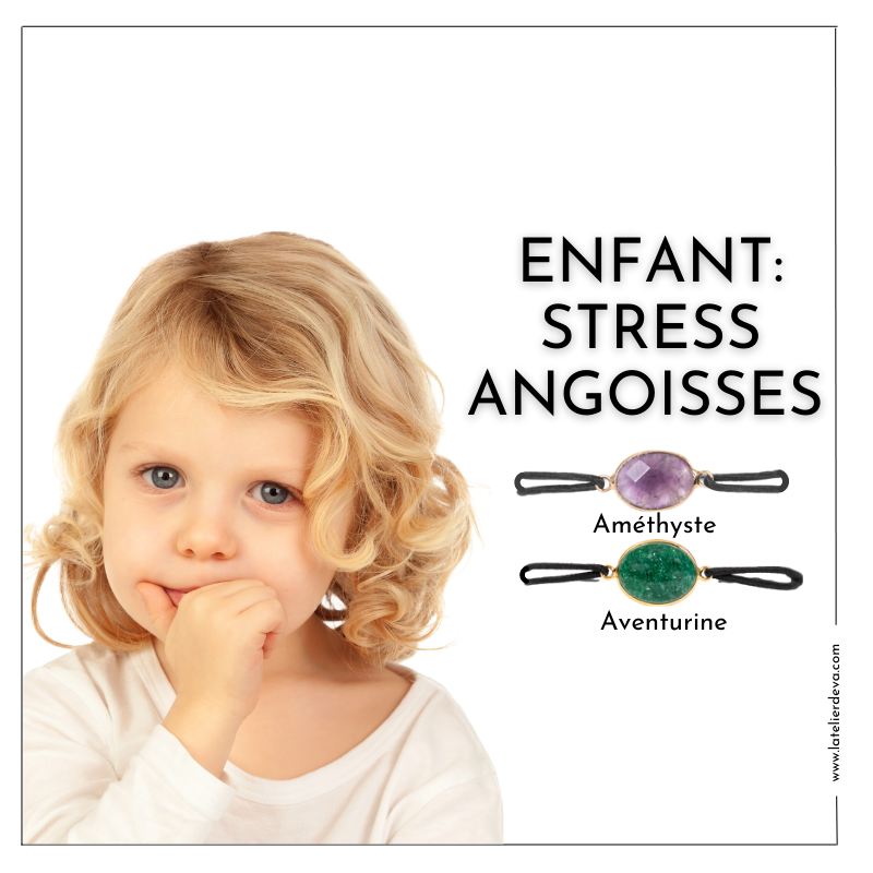 Bracelet enfant : STRESS - ANGOISSES - ANXIETÉ
