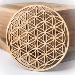 fleur de vie en bois