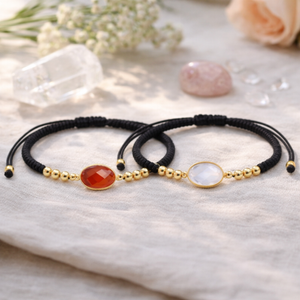 bracelet fertilite pierre de lune et bracelet cornaline lithotherapie