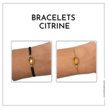 Bracelet lithotherapie Citrine