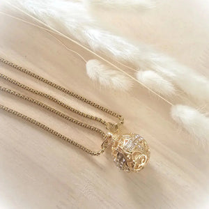 Bola de Grossesse Strass Doré