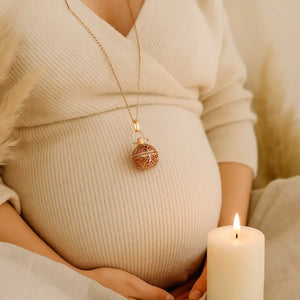 collier bola doré rose