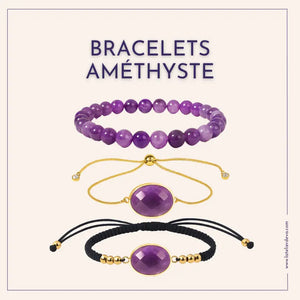 Bracelet Améthyste - Apaisement, Harmonie, Protection L' Atelier d'Eva