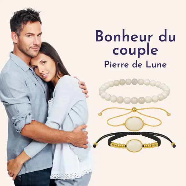 Bracelet Bonheur du Couple Pierre de Lune