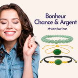 bracelet chance porte-bonheur aventurine