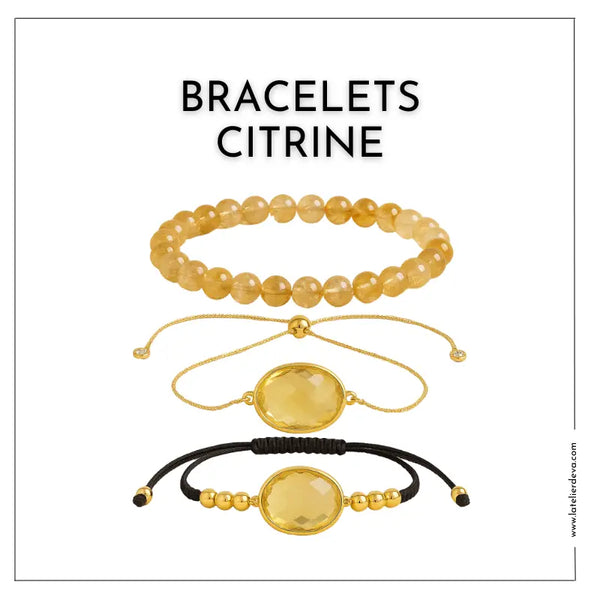 Bracciale di litoterapia CITRINO