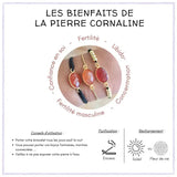 Bracelet Cornaline Naturelle – Énergie, Confiance & Fertilité