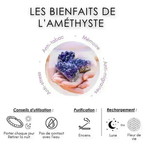les bienfaits de la pierre amethyste