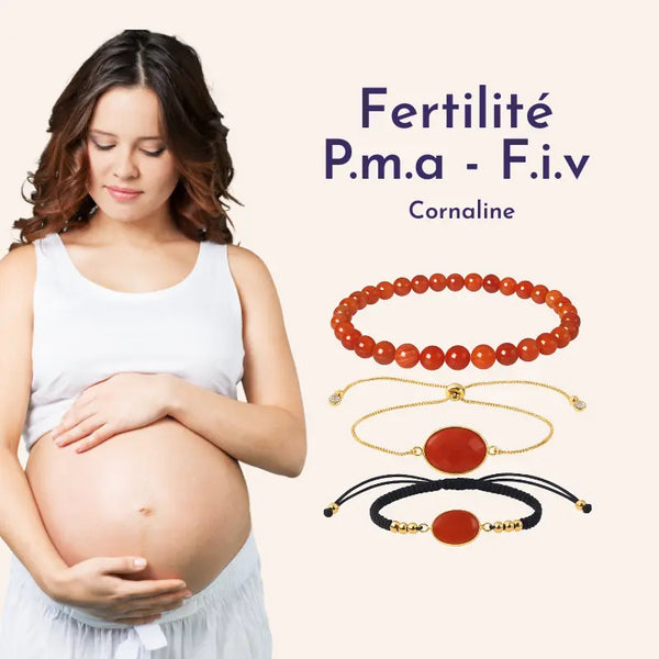 bracelet fertilité cornaline