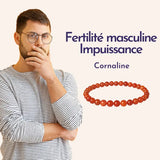bracelet fertilité masculine cornaline