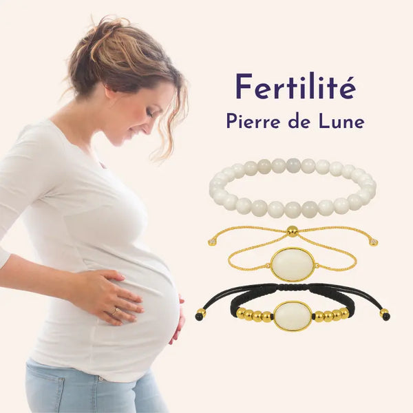 bracelet fertilité pierre de lune