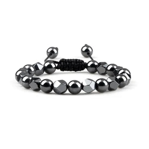 Bracelet Hématite Naturelle - Protection, Vitalité, Sérénité