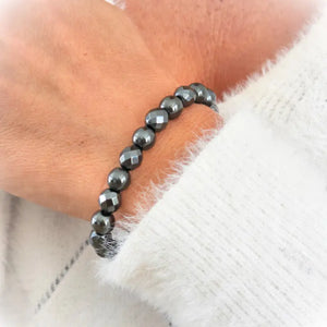 Bracelet Hématite ajustable / 1 papier d'encens =1 purification Bracelet pour le signe du BÉLIER (21 mars - 20 avr)