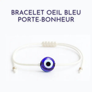 Bracelet oeil bleu porte-bonheur 