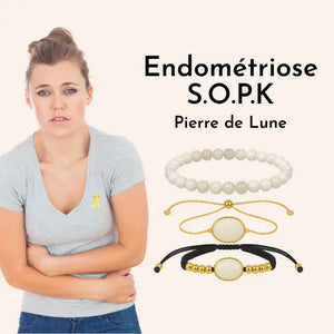 bracelet pierre de lune pour l endometriose
