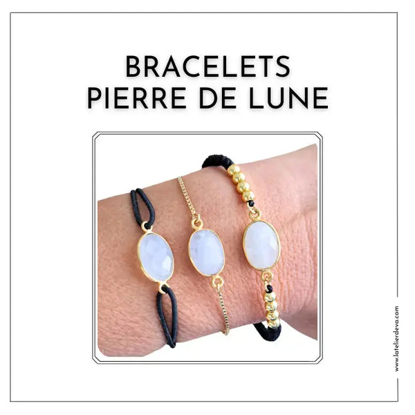 Bracelet Pierre de Lune – Fertilité, Harmonie, Sérénité