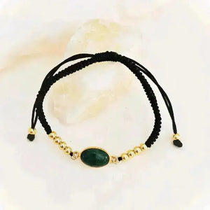 Bracelet Anti-Stress Améthyste ou Aventurine L' Atelier d'Eva