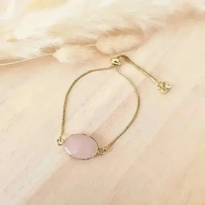 Bracelet Amour Quartz rose L' Atelier d'Eva
