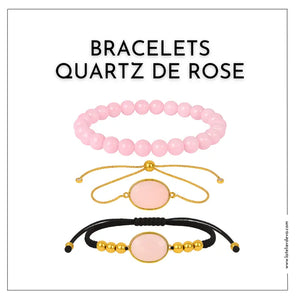 bracelets quartz rose
