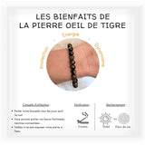 Bracelet de lithothérapie en OEIL DE TIGRE