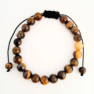 Bracelet de lithothérapie en OEIL DE TIGRE
