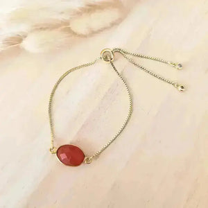bracelet chaîne cornaline