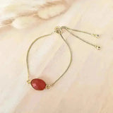 bracelet chaîne cornaline