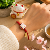 Bracelet Chat Porte-Bonheur Japonais Maneki Neko
