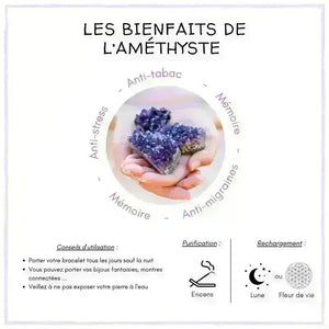 les bienfaits de la pierre amethyste
