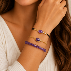 Bracelet Améthyste - Apaisement, Harmonie, Protection