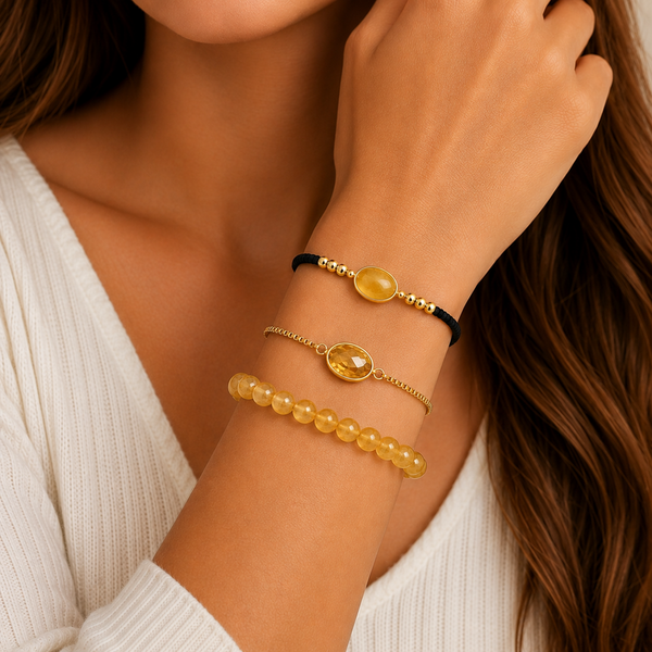 Bracelet Citrine – Bonheur, Chance, Vitalité