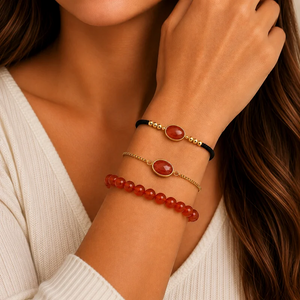 Bracelet Cornaline – Énergie, Confiance & Fertilité