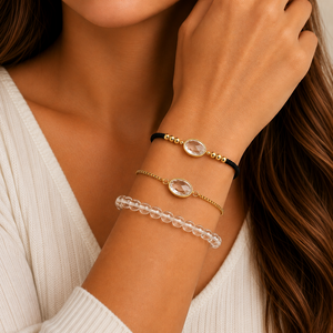 Bracelet Cristal de Roche - Equilibre, Energie, Amplification