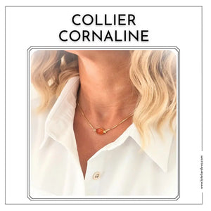 Collier Cornaline Naturelle – Énergie, Confiance & Fertilité