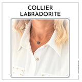 Collier Labradorite Naturelle - Protection, Bien-Être, Réconfort