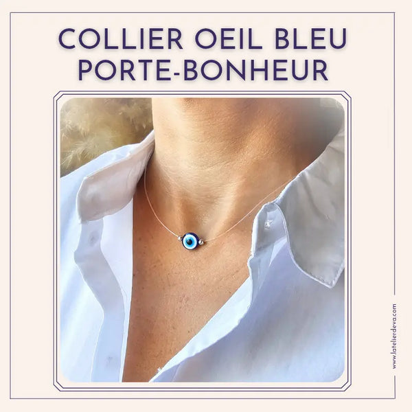 Collier Œil Bleu Porte-Bonheur