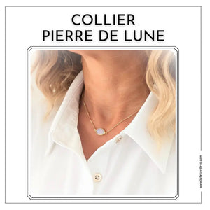 Collier Pierre de Lune Naturelle – Fertilité, Harmonie, Intuition & Sérénité