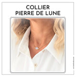 Collier Pierre de Lune Naturelle – Fertilité, Harmonie, Intuition & Sérénité