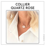 Collier Quartz Rose Naturelle - Amour, Tendresse, Paix Intérieure
