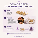 comment purifier votre pierre avec l'encens - l'atelier d'eva