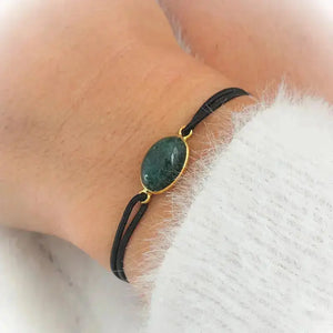 Bracelet élastique ajustable Aventurine / 1 papier d'encens = 1 purification Bracelet Améthyste ou Aventurine Naturelle : ANTI STRESS - ANGOISSES