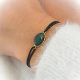 Bracelet élastique ajustable Aventurine / 1 papier d'encens = 1 purification Bracelet Améthyste ou Aventurine Naturelle : ANTI STRESS - ANGOISSES